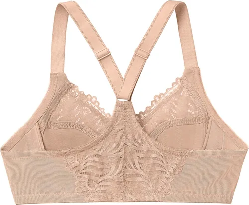 Vista 6 de Glamorise Women's Plus Size Front-Close T-Back Wonderwire Underwire #1246