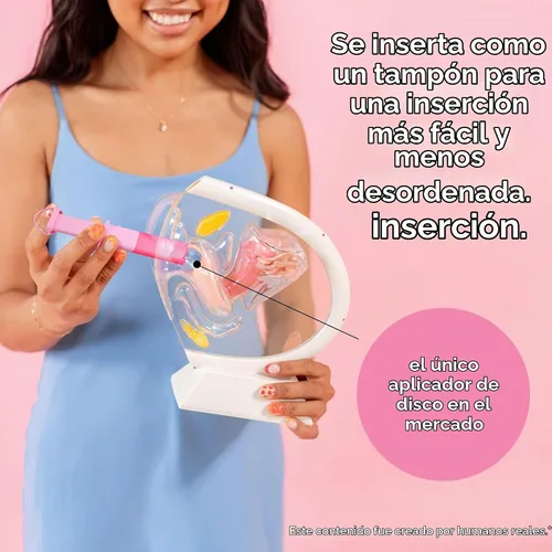 Vista 4 de Kit de discos menstruales Pixie para el cuidado femenino - Los discos Pixie están diseñados para quitarse como los tampones - 100% de silicona