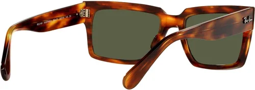 Vista 7 de Ray-Ban Rb2191 Inverness Gafas de sol rectangulares, Rayas HabanaVerde