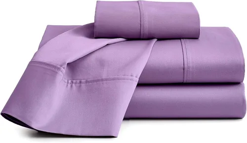 Vista 15 de Sábanas de cama 100% algodón orgánico de bolsillo extra profundo, tamaño individual, color burdeos, sábanas orgánicas de 1000 hilos, sábanas