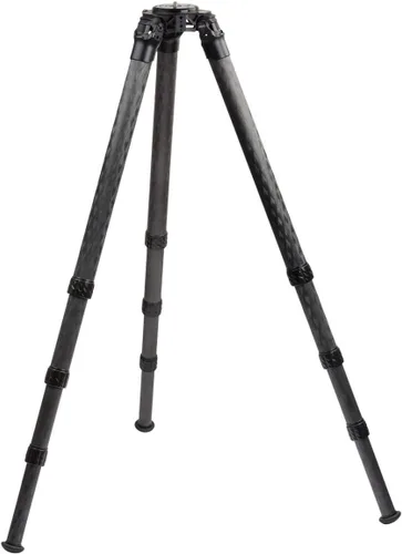 Vista 2 de TR424L ProMediaGear Pro-Stix Trípode largo de fibra de carbono de 4 secciones de 77 pulgadas con placa superior