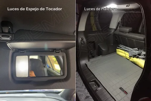 Vista 6 de Xpismii Kit de 11 luces LED blancas de 6000 K para interiores, repuesto para Toyota 4Runner 1996 1997 1998 1999 2000 2001 2002, con diagrama