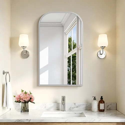 Vista 25 de COFENY Espejo de baño, espejo rectangular negro de 16 x 24 pulgadas para montar en la pared con marco delgado, espejos de tocador de baño para sobre