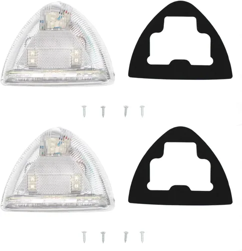 Vista 5 de Señal de giro triangular transparente LED para Peterbilt 379 378 357 365 367