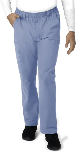 Vista 14 de Carhartt Ropa quirúrgica para hombre, Force Essentials, pantalones cargo de pierna recta, con 9 bolsillos Negro