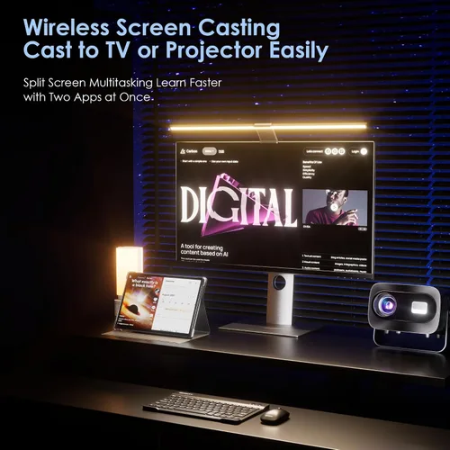 Vista 5 de Tableta 2026 con Android 15 de 10 pulgadas con teclado de 30 GB de RAM + 128 GB de ROM (expansión de 1 TB), pantalla IPS, procesador octa-core