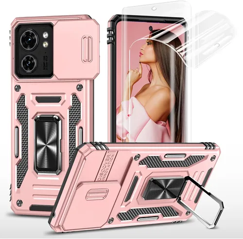 Vista 13 de Jeylly Funda para Motorola Edge Plus 2023 con protector de pantalla HD