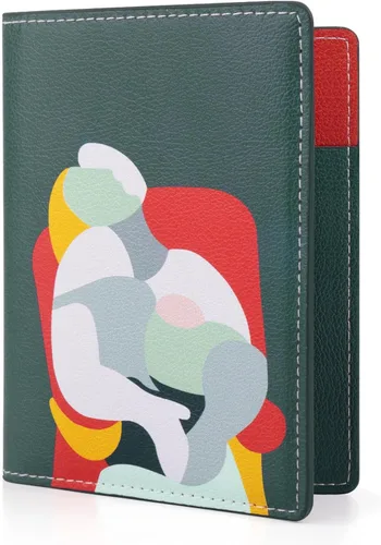 Vista 11 de Lychii Funda para pasaporte con bloqueo RFID, cartera delgada de piel sintética para pasaporte, para viajes, 5.7 x 4.1 pulgadas