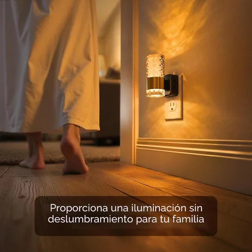 Vista 8 de L LOHAS LED Luz nocturna, luces nocturnas modernas que se enchufan a la pared