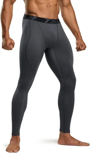 Vista 16 de TSLA - Pantalones de compresión térmica para hombres, calzas deportivas para correr, ropa base de invierno