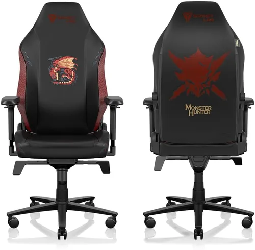 Vista 2 de Secretlab Titan Evo Monster Hunter - Silla para videojuegos, regular, piel