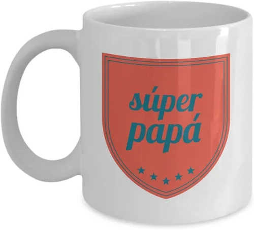 Vista 5 de Regalo para Papa Taza de Cafe Padre Vaso, taza café divertidas, tazas personalizadas, taza de café inspiradoras, taza con mensajes positivos., 11onza