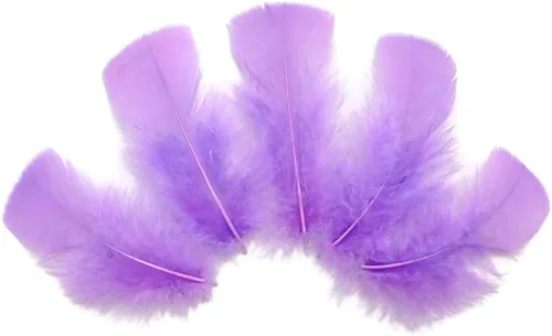 Vista 17 de 1/4 lb - Aqua Blue Pavo Marabou Corto Plumas Sueltas Mullidas Al Por Mayor A Granel
