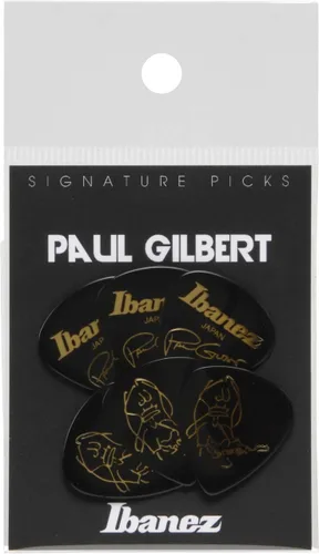 Vista 2 de Ibanez B1000PG Paul Gilbert Signature Picks - Paquete de 6 púas (B1000PGBK), color negro