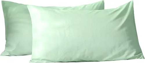 Vista 34 de Evolive Juego de 2 fundas de almohada de microfibra cepillada ultra suave con cierre de sobre (tamaño estándar de 20 x 30 pulgadas, color negro)