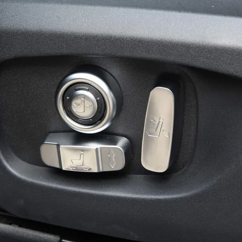 Vista 3 de YIWANG 4 piezas de accesorios de cubierta de botón de ajuste de asiento para Land Rover Range Rover Sport, Evoque, RangeRover Vogue 2016-2019