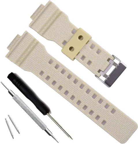Vista 37 de My Time OliBoPo - Correa de repuesto de resina natural para reloj Casio G-Shock GD120/GA-100/GA-110/GA-100C