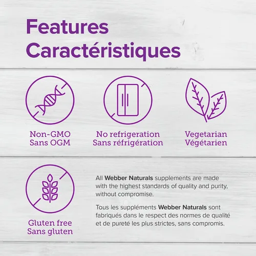 Vista 6 de Webber Naturals Probiótico 30 mil millones, 8 cepas probióticas, 30 cápsulas