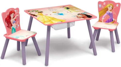 Vista 8 de Delta Children - Juego de mesa y sillas para niños con almacenamiento