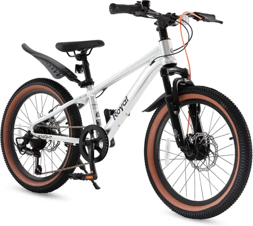 Vista 13 de RoyalBaby Bicicleta de montaña para niños y niñas, bicicleta ultraligera de aluminio con ruedas de 20 a 26 pulgadas para niños de 6 a 14 años