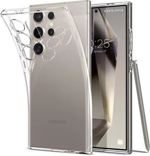 Vista 15 de Spigen Liquid Crystal para Galaxy S24 (2024) [Protección de Grado Militar] - Transparente