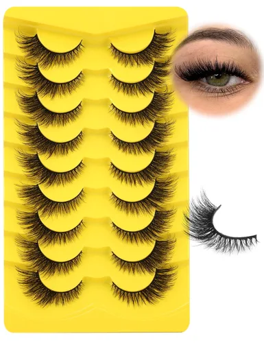 Vista 16 de Wispy Half Lashes Strips Cat Eye False Eyelashes Natural Corner Lashes