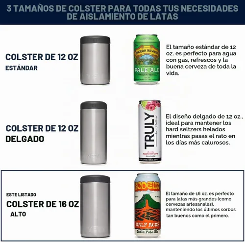 Vista 2 de YETI Rambler - Aislador de latas altas Colster de 16 onzas para Tallboys y latas de 16 onzas, color negro