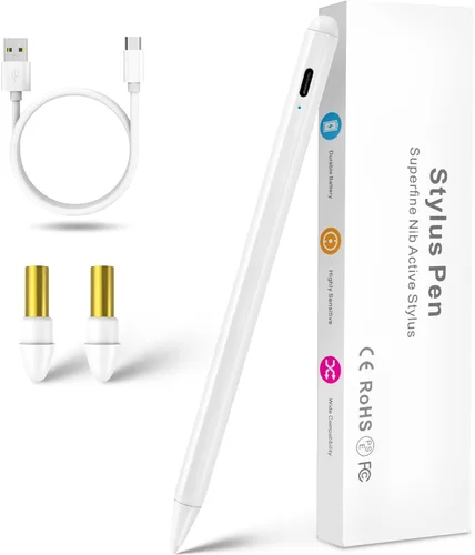 Vista 8 de Lápiz óptico de 8ª generación de 10,2 pulgadas con rechazo de palma tipo C carga 0.059 in reemplazable punta fina 2ª activa Stylus compatible