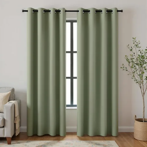 Vista 194 de KOUFALL Cortinas de Baño Aqua para Ventana, Juego de 2 Paneles Decoración Costera Cortinas Cortas Opacas para Ventana Pequeña de Cocina Puerta