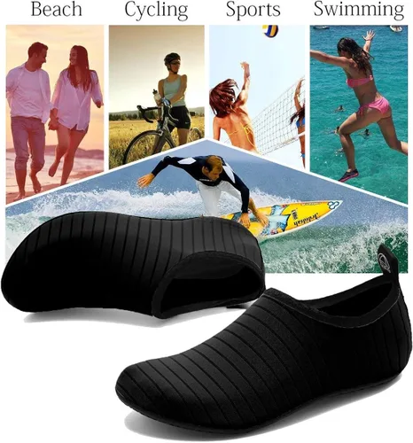Vista 6 de ANLUKE - Zapatos para agua, de secado rápido, ideales para yoga acuático, playa, natación, surf, para mujeres y hombres