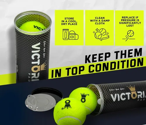 Vista 6 de Pelota – Pelotas de pádel profesionales certificadas por FIP – Pelotas de pádel duraderas con rebote constante – Fieltro de alta calidad para alto