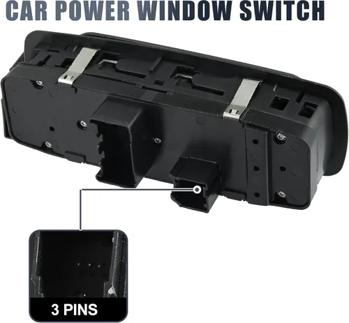 Vista 4 de X AUTOHAUX Interruptor eléctrico de la ventana eléctrica del lado del conductor delantero izquierdo para Volkswagen Routan 2009-2014 Reemplazar