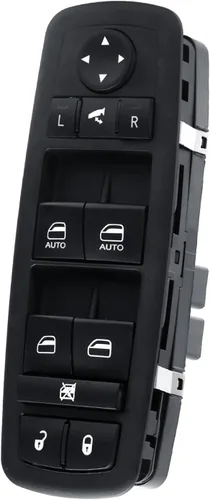 Vista 10 de Interruptor de control de ventana eléctrica Lado del conductor delantero 11 pines Compatible con Dodge Durango 2011-2013, Jeep Grand Cherokee