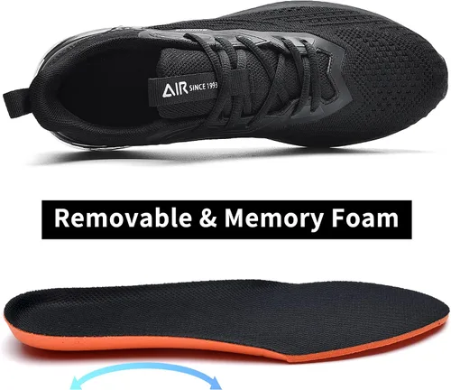 Vista 4 de Impdoo - Zapatos deportivos con cámara de aire para hombre ideales para correr trotar deportes gimnasio tenis entrenamiento