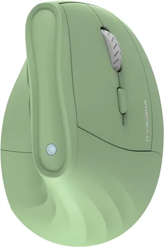 Vista 8 de KYSONA Ratón ergonómico inalámbrico, mouse vertical Bluetooth, DPI ajustable de 5 niveles, ratones con interruptor silencioso de 2.4 G para Windows