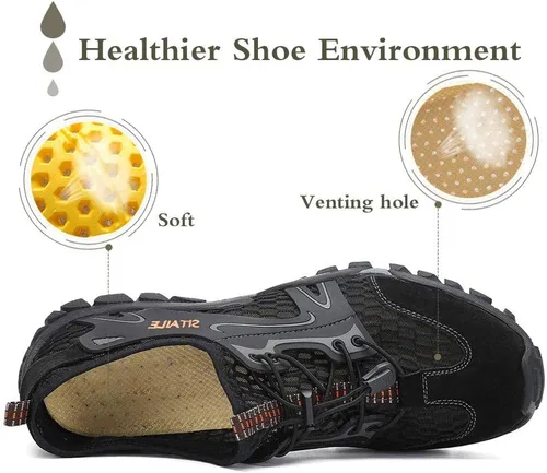 Vista 4 de Zapatos de agua para hombres y mujeres. Secado rápido. Para andar descalzo. Para gimnasia en el agua, natación, para el río. Zapatos para piscina
