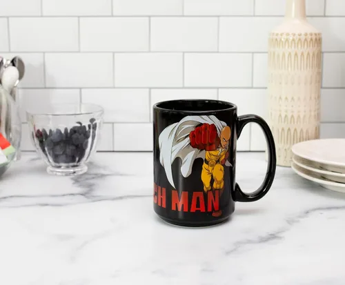 Vista 8 de JUST FUNKY One Punch Man - Taza de café de cerámica (16 onzas)