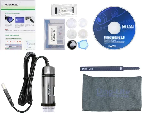 Vista 6 de Dino-Lite Microscopio digital USB AM7115MZTL - 10x - 140x Ampliación óptica, medición, luz polarizada