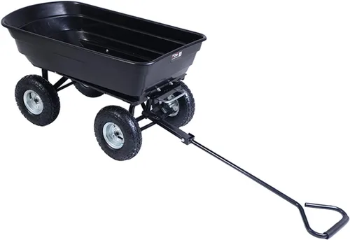 Vista 3 de COLIBROX Carrito volcador de jardín, resistente, con capacidad hasta 650 libras, con llantas de aire
