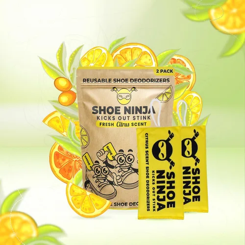 Vista 8 de Desodorizante de zapatos Shoe Ninja - Eliminación de olor de zapatos con carbón activado, removedor de olores de zapatos versátil y reutilizable