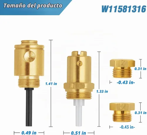 Vista 6 de W11581316 Kit de conversión Whirlpool LP apto para secadores Whirlpool de 29 pulgadas