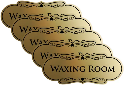 Vista 33 de Designer Waxing Room Sign (negro) - Pequeño 1 paquete