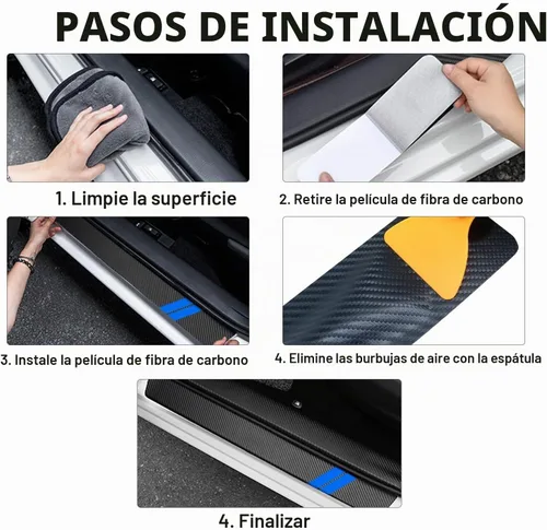 Vista 7 de Protector de umbral de puerta para Dodge Durango Challenger Charger Azul