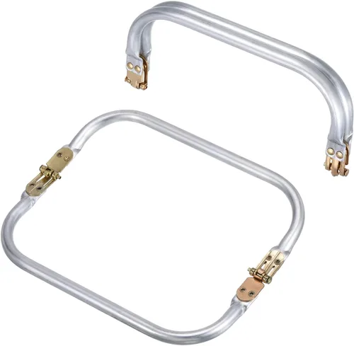 Vista 10 de uxcell Marco de metal para bolso, 2 unidades, marco de bloqueo rectangular de 5.9 pulgadas, cierre de cierre de beso, accesorios de repuesto