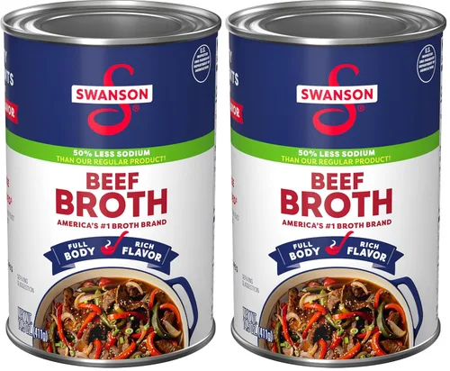 Vista 12 de Swanson Caldo de carne con 50% menos de sodio, 14.5 oz.