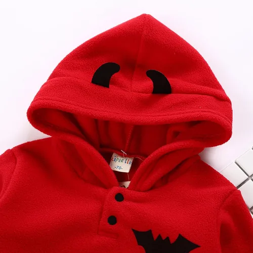 Vista 7 de Casual Tops Baby Clothing Halloween Warm Fleece Baby Newborn Fashion Winter Wear Children Girls Boys Jumpsuits