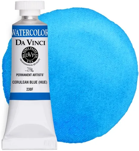 Vista 118 de DA VINCI PAINTS Pintura Acuarela Profesional para Artistas, Azul Cobalto, 15mL