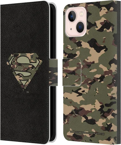 Vista 10 de Head Case Designs Funda de piel con licencia oficial de Superman DC Comics con logotipos negros y rojos compatible con Apple iPhone 11