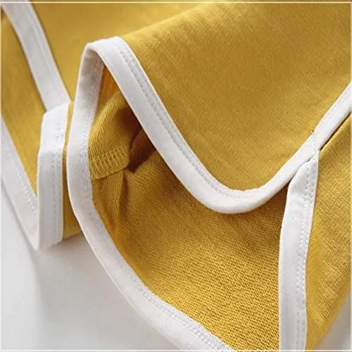 Vista 4 de Paquete de 2 pantalones cortos deportivos de punto de verano para niños y niñas, pantalones cortos suaves casuales para bebés