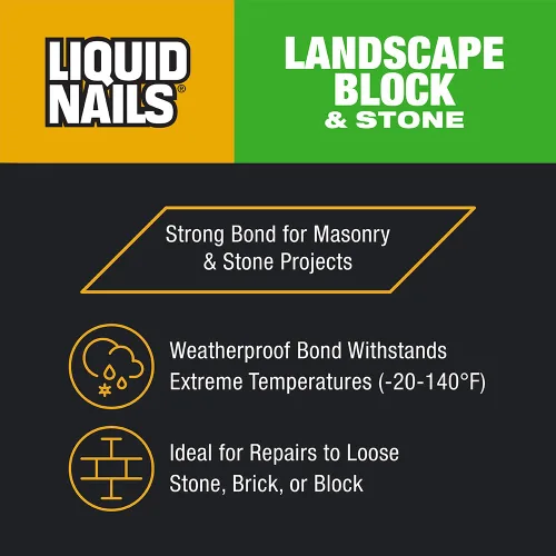 Vista 3 de Liquid Nails LN-905, Landscape, adhesivo, 10 onzas